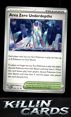 Area Zero Underdepths 094/131 Pokemon Uncommon SV: Prismatic Evolutions Card NM
