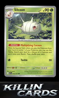 Silcoon 012/217 Pokemon Common ME: Ascended Heroes Card NM