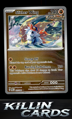 Reverse Holofoil Slither Wing - 107/182 107/182 Pokemon Uncommon SV04: Paradox R