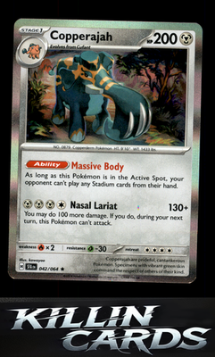 Copperajah 042/064 Pokemon Rare SV: Shrouded Fable Card NM