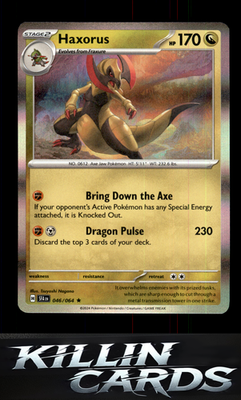 Haxorus 046/064 Pokemon Rare SV: Shrouded Fable Card NM