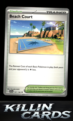 Beach Court 167/198 Pokemon Uncommon SV01: Scarlet & Violet Base Set Card NM