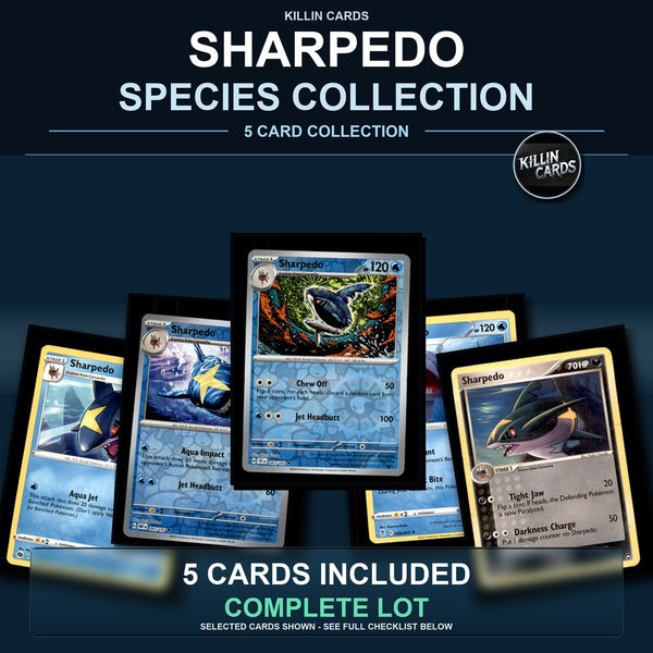 Pokemon TCG Sharpedo Species Collection 5 Different Cards