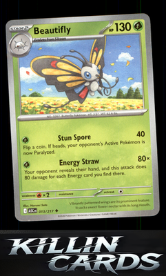Beautifly - 013/217 013/217 Pokemon Uncommon ME: Ascended Heroes Card NM