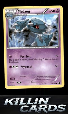 Metang 51/116 Pokemon Uncommon Plasma Freeze Card NM