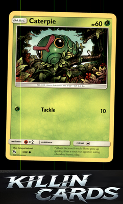 Caterpie 1/68 Pokemon Common Hidden Fates Card NM