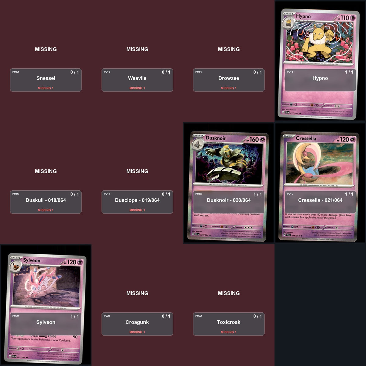 Pokemon TCG SV: Shrouded Fable C/UC/R Standard Set 22 Cards