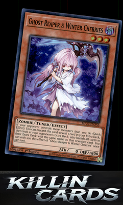1st Edition Ghost Reaper & Winter Cherries MP22-EN256 YuGiOh Super Rare 2022 Tin