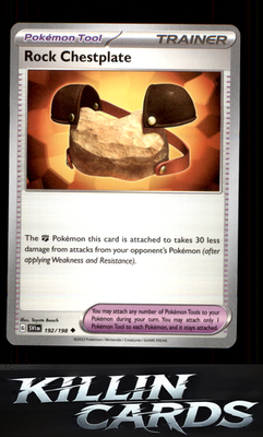 Rock Chestplate 192/198 Pokemon Uncommon SV01: Scarlet & Violet Base Set Card NM