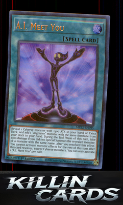 1st Edition A.I. Meet You MP22-EN095 YuGiOh Ultra Rare 2022 Tin of the Pharaoh's