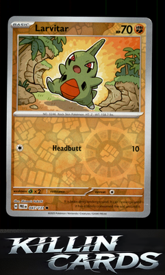 Reverse Holofoil Larvitar 047/131 Pokemon Common SV: Prismatic Evolutions Card N