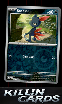 Reverse Holofoil Sneasel 061/131 Pokemon Common SV: Prismatic Evolutions Card NM