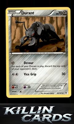 Durant 83/101 Pokemon Uncommon Noble Victories Card LP