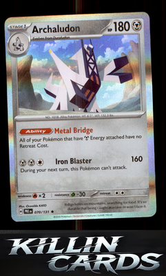 Archaludon 070/131 Pokemon Rare SV: Prismatic Evolutions Card NM