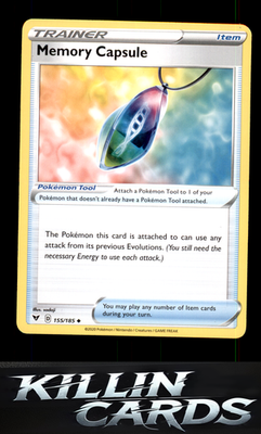 Memory Capsule 155/185 Pokemon Uncommon SWSH04: Vivid Voltage Card NM