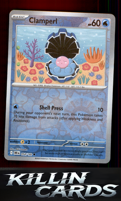 Reverse Holofoil Clamperl - 054/182 054/182 Pokemon Common SV10: Destined Rivals
