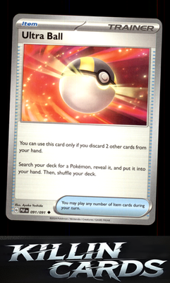 Ultra Ball 091/091 Pokemon Uncommon SV: Paldean Fates Card NM
