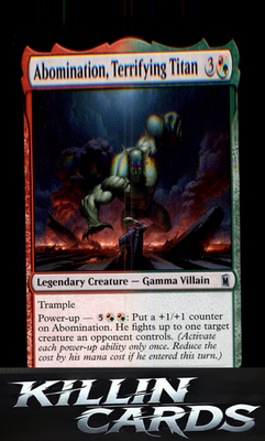 Abomination, Terrifying Titan 198 Magic U Marvel Super Heroes Card NM