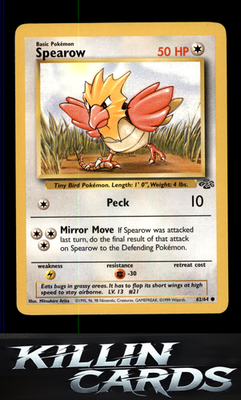 Spearow 62/64 Pokemon Common Jungle Card LP