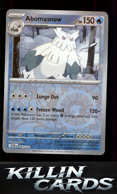Reverse Holofoil Abomasnow 060/182 Pokemon Uncommon SV10: Destined Rivals Card N