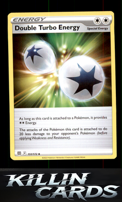 Double Turbo Energy 151/172 Pokemon Uncommon SWSH09: Brilliant Stars Card NM