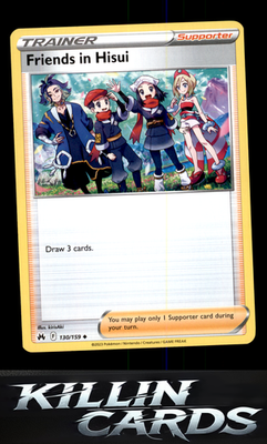 Friends in Hisui 130/159 Pokemon Uncommon SWSH: Crown Zenith Card NM
