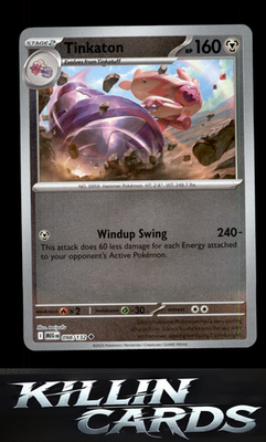 Reverse Holofoil Tinkaton 098/132 Pokemon Uncommon ME01: Mega Evolution Card NM
