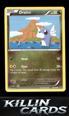 Dratini 49/108 Pokemon Common XY - Roaring Skies Card NM