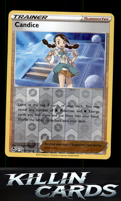 Reverse Holofoil Candice 152/195 Pokemon Uncommon SWSH12: Silver Tempest Card NM