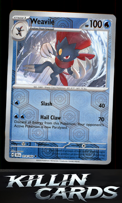 Reverse Holofoil Weavile 014/064 Pokemon Uncommon SV: Shrouded Fable Card NM