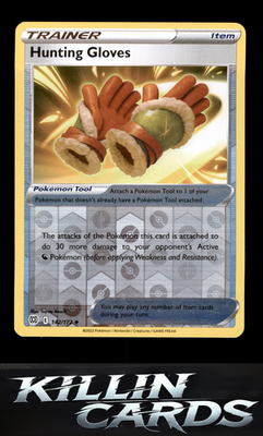 Reverse Holofoil Hunting Gloves 142/172 Pokemon Uncommon SWSH09: Brilliant Stars