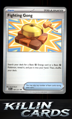 Fighting Gong 187/217 Pokemon Uncommon ME: Ascended Heroes Card NM