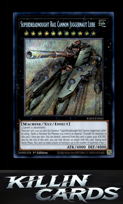 1st Edition Superdreadnought Rail Cannon Juggernaut Liebe RA03-EN041 YuGiOh Supe