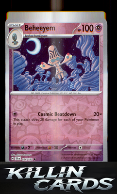 Reverse Holofoil Beheeyem 074/162 Pokemon Uncommon SV05: Temporal Forces Card NM