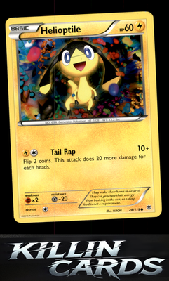 Helioptile (28) 28/119 Pokemon Common XY - Phantom Forces Card LP