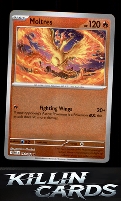 Reverse Holofoil Moltres 014/094 Pokemon Rare ME02: Phantasmal Flames Card NM