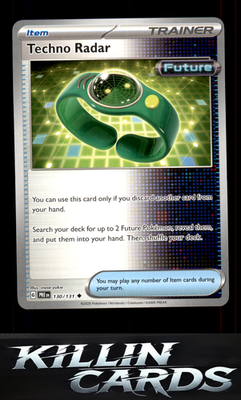 Techno Radar 130/131 Pokemon Uncommon SV: Prismatic Evolutions Card NM