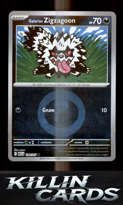 Galarian Zigzagoon (Energy Symbol Pattern) 130/217 Pokemon Common ME: Ascended H