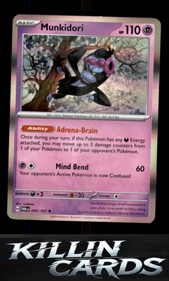 Munkidori 095/167 Pokemon Rare SV06: Twilight Masquerade Card NM