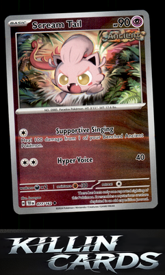 Reverse Holofoil Scream Tail 077/162 Pokemon Uncommon SV05: Temporal Forces Card