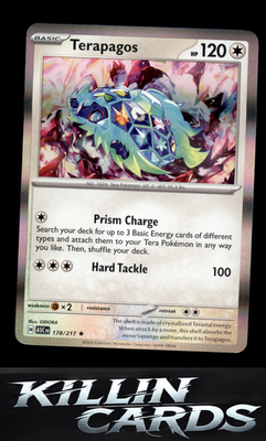 Terapagos 178/217 Pokemon Rare ME: Ascended Heroes Card NM