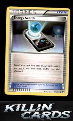 Energy Search 128/149 Pokemon Common Boundaries Crossed Card LP
