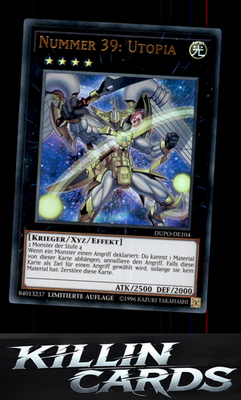 1st Edition Number 39: Utopia DUPO-EN104 YuGiOh Ultra Rare Duel Power Card NM