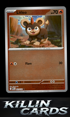 Reverse Holofoil Litleo - 023/132 023/132 Pokemon Common ME01: Mega Evolution Ca