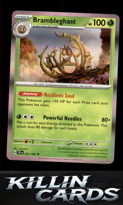 Brambleghast 021/162 Pokemon Rare SV05: Temporal Forces Card NM