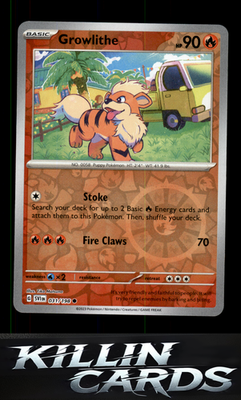Reverse Holofoil Growlithe - 031/198 031/198 Pokemon Common SV01: Scarlet & Viol