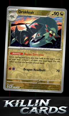 Reverse Holofoil Drakloak 129/167 Pokemon Common SV06: Twilight Masquerade Card