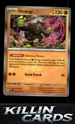 Okidogi 057/131 Pokemon Rare SV: Prismatic Evolutions Card NM