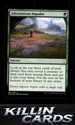 Adventurous Impulse 153 Magic C Dominaria Card NM
