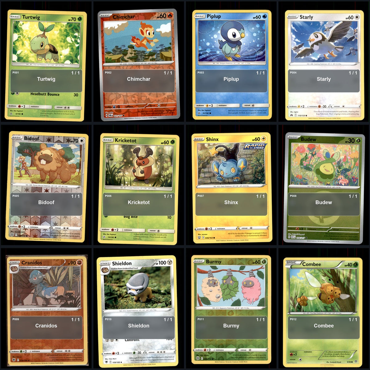 Pokemon TCG Generation 4 Pokemon Pokedex Set 105 Cards Collection
